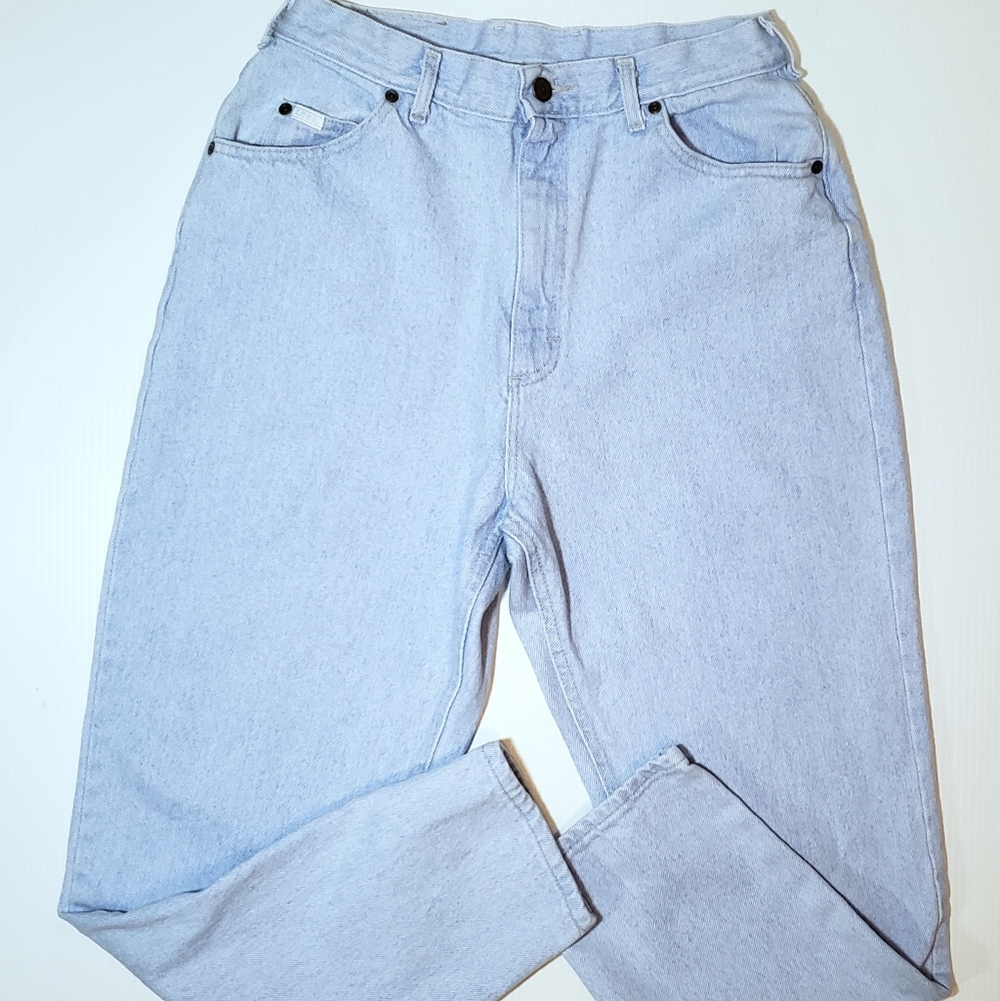 Vintage Lee Jeans High Waist Straight Tapered Leg Jeans